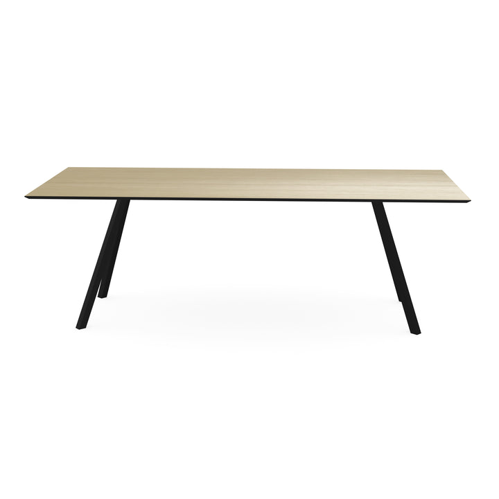 Melamine eettafel eiken licht - Recht - Schuine i onderstel - {{ product.type }} - Kas20
