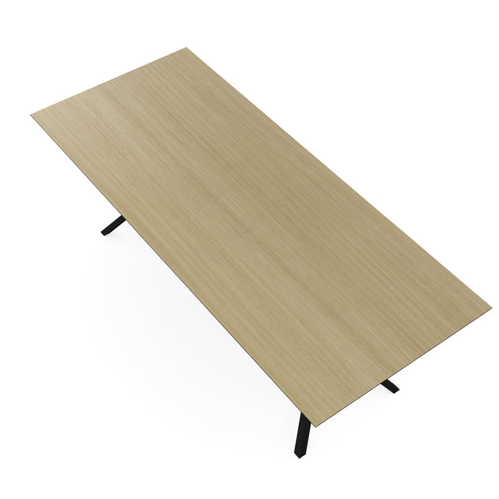Melamine eettafel eiken licht - Recht - VV onderstel - {{ product.type }} - Kas20