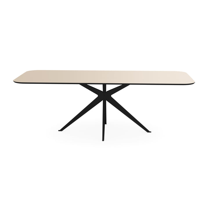 Melamine eettafel beige - Recht radius - Anna onderstel - {{ product.type }} - Kas20