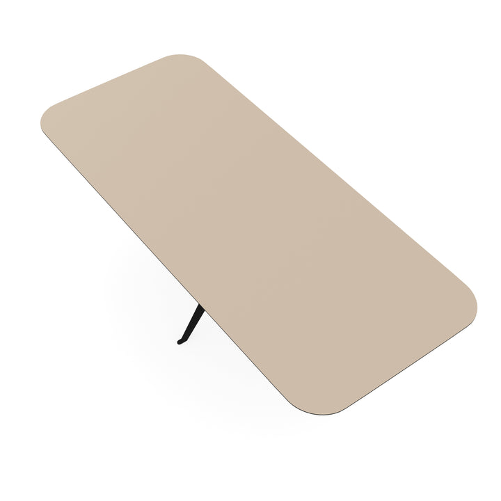 Melamine eettafel beige - Recht radius - Anna onderstel - {{ product.type }} - Kas20
