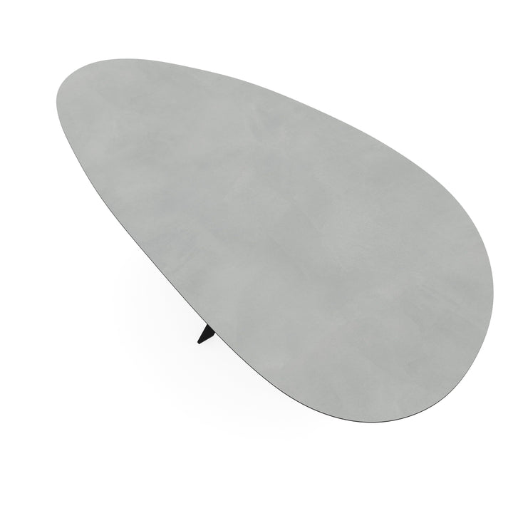 Melamine eettafel beton licht - Kiezel Type A - Matrix ultra dun onderstel - {{ product.type }} - Kas20