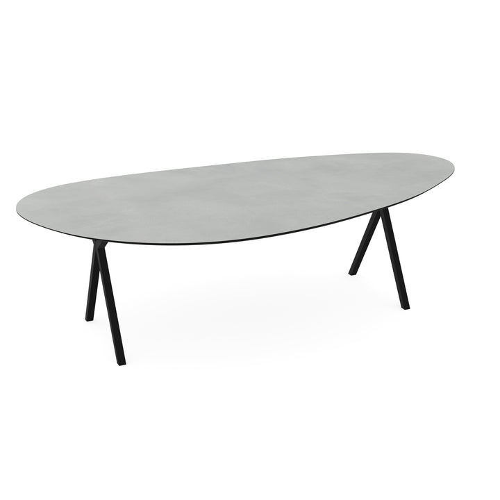 Melamine eettafel beton licht - Kiezel Type A - Scissor onderstel - {{ product.type }} - Kas20