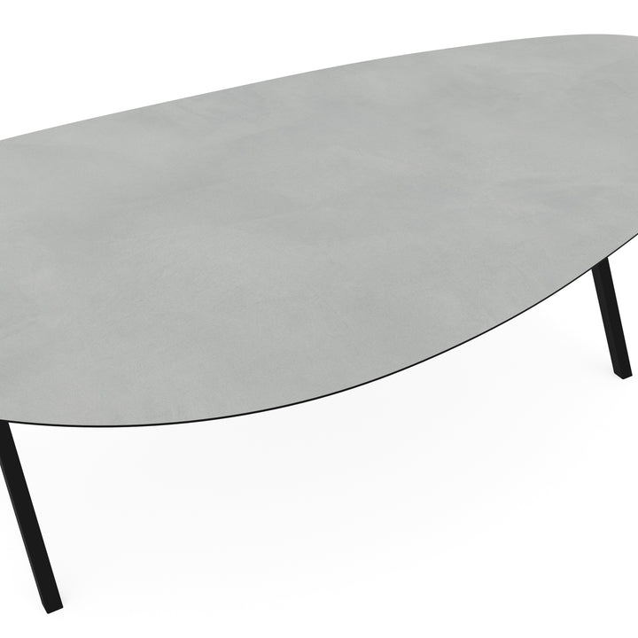 Melamine eettafel beton licht - Kiezel Type A - Scissor onderstel - {{ product.type }} - Kas20