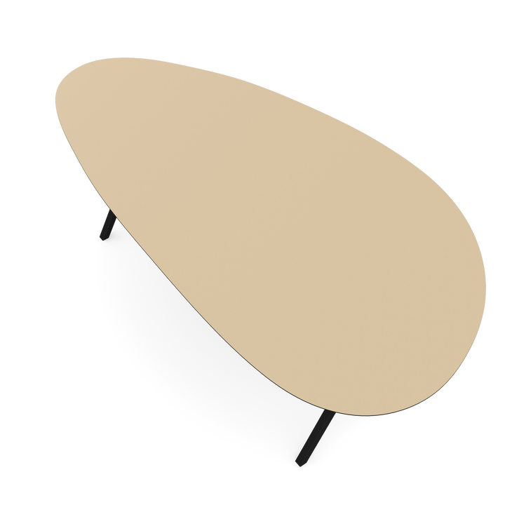 Melamine eettafel beige - Kiezel Type A - Scissor onderstel - {{ product.type }} - Kas20