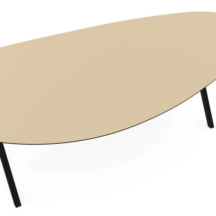 Melamine eettafel beige - Kiezel Type A - Scissor onderstel - {{ product.type }} - Kas20