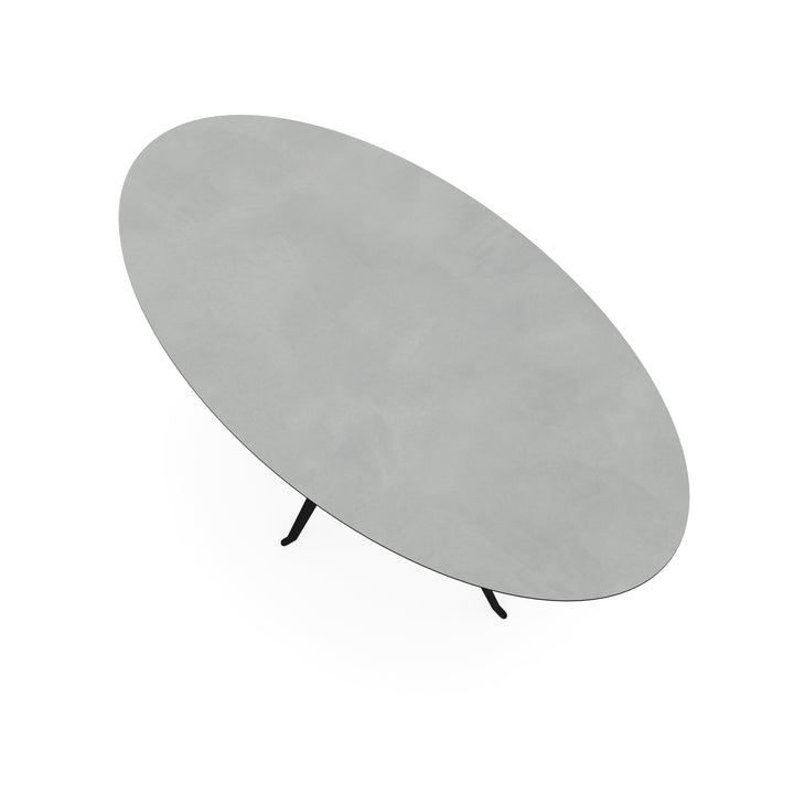 Melamine eettafel beton licht - Ovaal - Anna onderstel - {{ product.type }} - Kas20