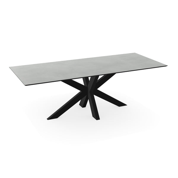 Melamine eettafel beton licht - Recht - Matrix dun onderstel - {{ product.type }} - Kas20