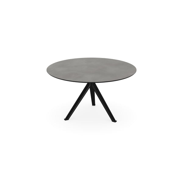 Eettafel Melamine Beton Medium - Rond - Stella Onderstel Mat Zwart - {{ product.type }} - Kas20