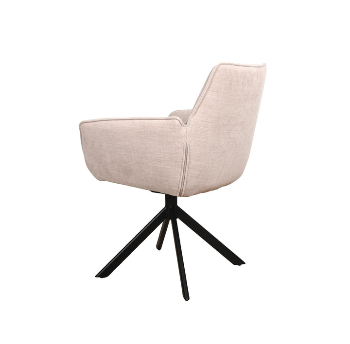 Eetkamerstoel Monaco - Milan Nature - Draaibaar onderstel - {{ product.type }} - Kas20