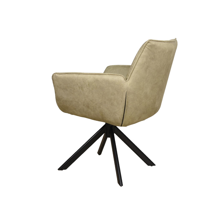 Eetkamerstoel Monaco - Be Real Papyrus - Draaibaar onderstel - {{ product.type }} - Kas20