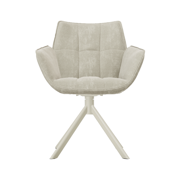 Eetkamerstoel Monaco - Be Handsome Nature 01 - Beige onderstel