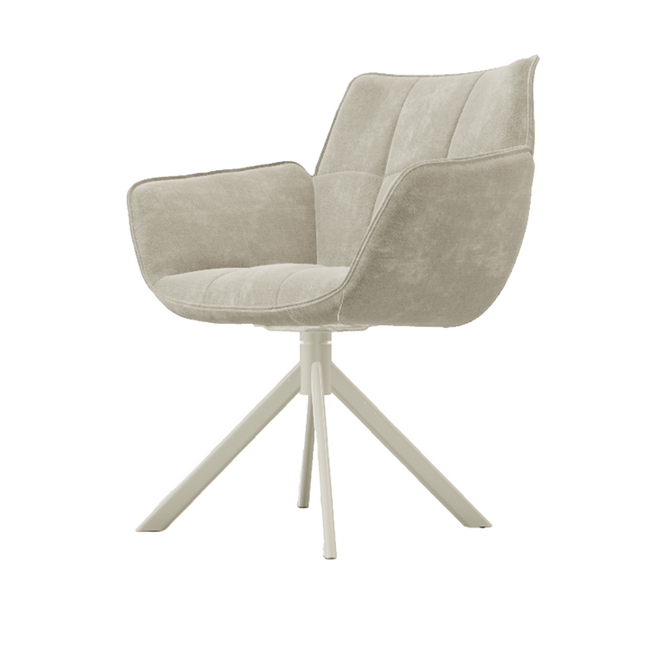Eetkamerstoel Monaco - Be Handsome Nature 01 - Beige onderstel - {{ product.type }} - Kas20