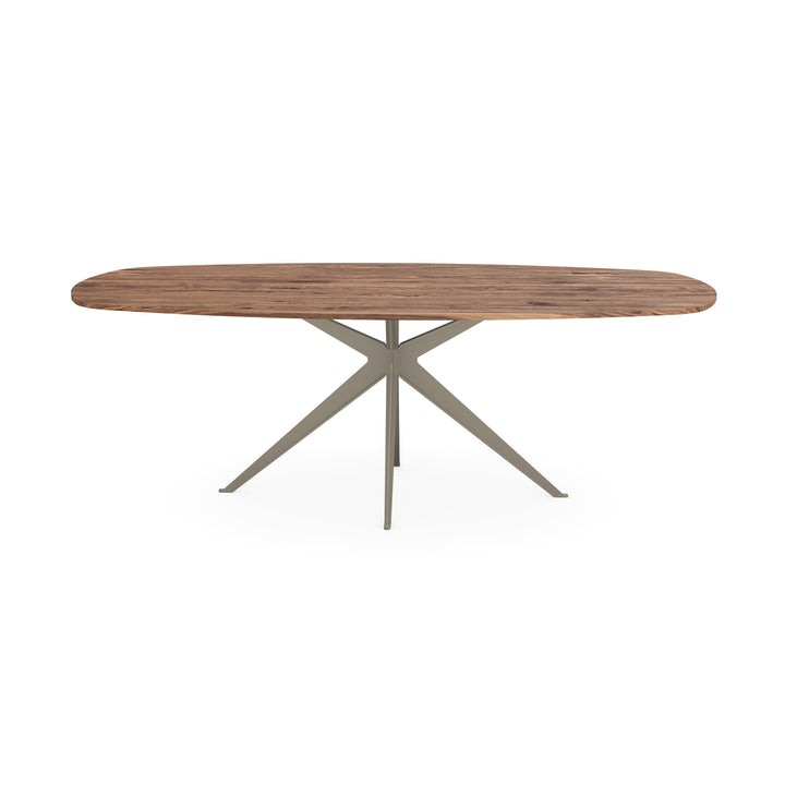 Noten massief eettafel naturel - Deens ovaal - Anna licht bruin - {{ product.type }} - Kas20