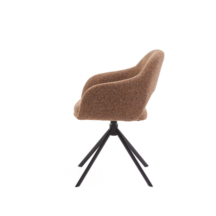 Eetkamerstoel Liam - Oasis Caramel - Draaibaar onderstel - {{ product.type }} - Kas20