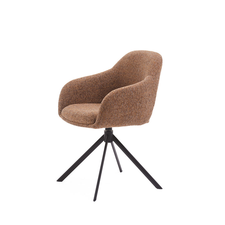 Eetkamerstoel Liam - Oasis Caramel - Draaibaar onderstel - {{ product.type }} - Kas20