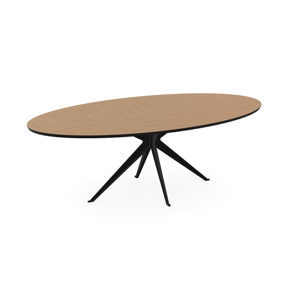 Eiken Mozaïek Eettafel Naturel - Ovaal - Anna Zwart