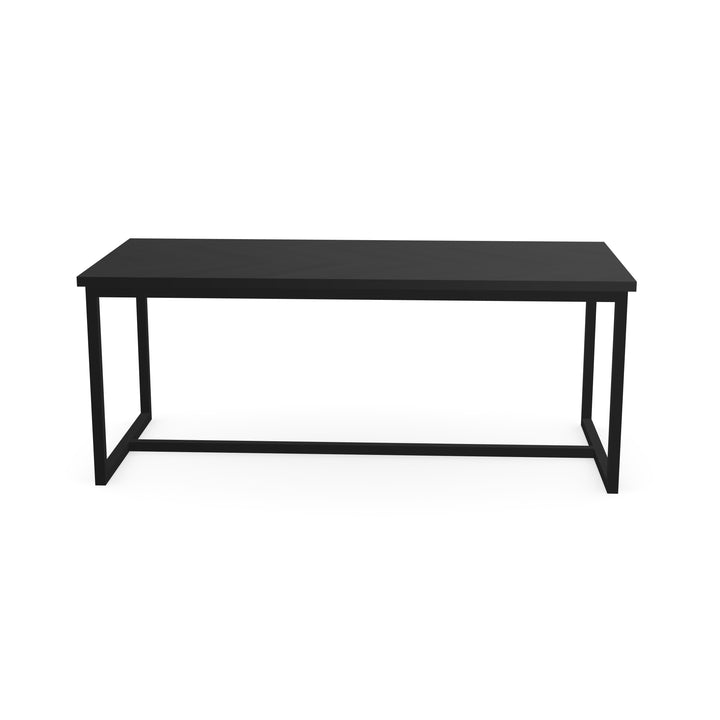 Eiken visgraat eettafel zwart - Recht - Kubus Zwart - {{ product.type }} - Kas20