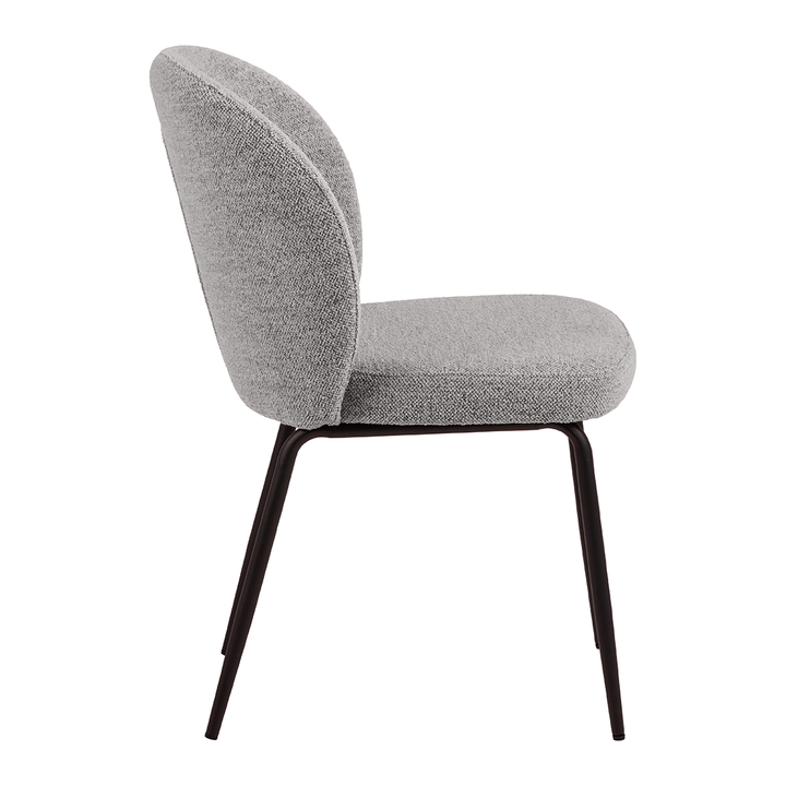 Eetkamerstoel Patrick - Monza Grey - Vast onderstel - {{ product.type }} - Kas20