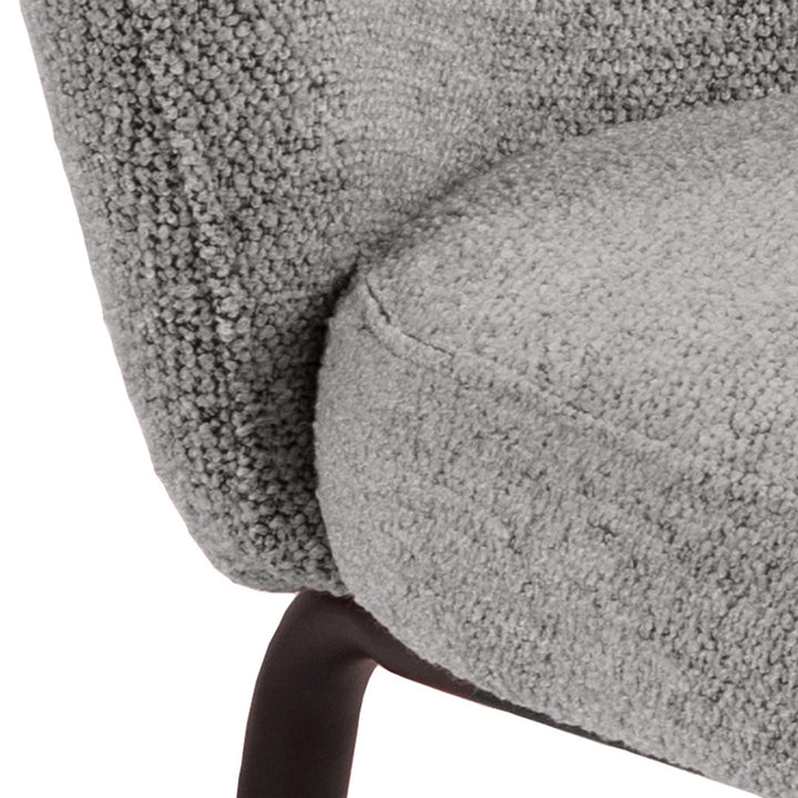 Eetkamerstoel Patrick - Monza Grey - Vast onderstel - {{ product.type }} - Kas20