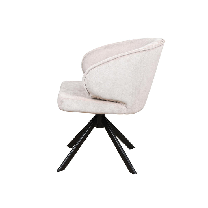 Eetkamerstoel Seoul - Be Handsome Beige - Draaibaar onderstel - {{ product.type }} - Kas20