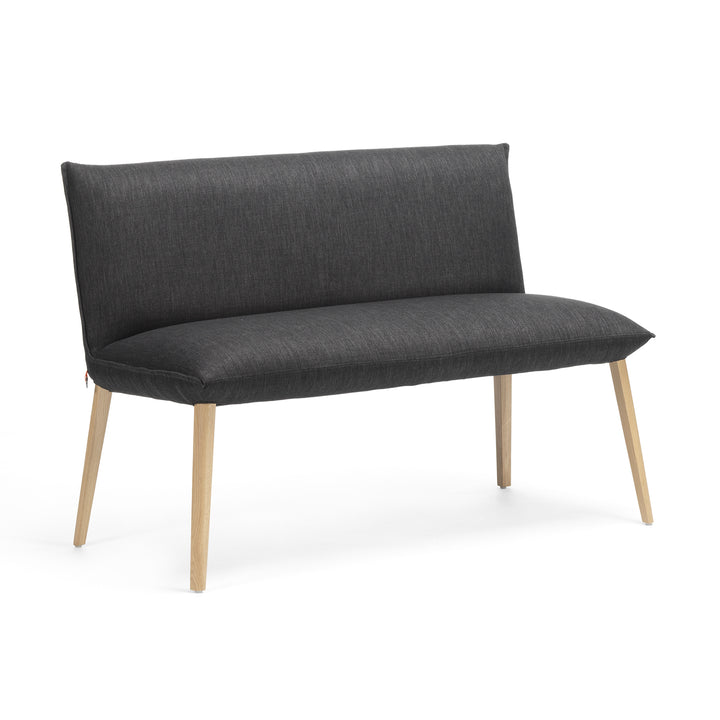Mobitec Soft Soda Eetkamerbank - Hip Hop Antracite - Vast onderstel - {{ product.type }} - Kas20