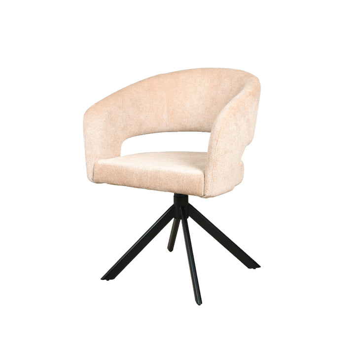 Eetkamerstoel Tokyo - Be Handsome Sand - Draaibaar onderstel - {{ product.type }} - Kas20
