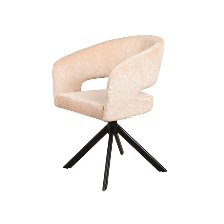 Eetkamerstoel Tokyo - Be Handsome Sand - Draaibaar onderstel - {{ product.type }} - Kas20