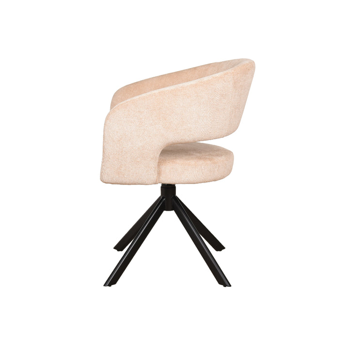 Eetkamerstoel Tokyo - Be Handsome Sand - Draaibaar onderstel - {{ product.type }} - Kas20