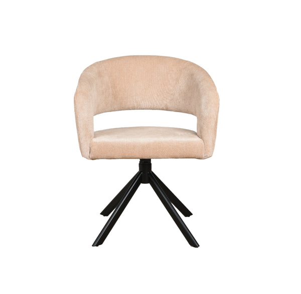 Eetkamerstoel Tokyo - Be Handsome Sand - Draaibaar onderstel - {{ product.type }} - Kas20