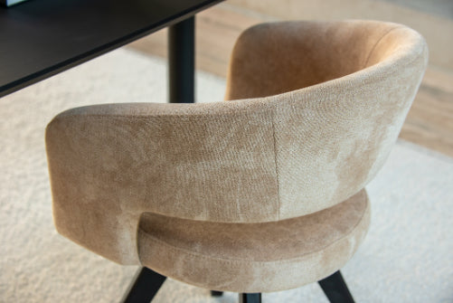 Eetkamerstoel Tokyo - Be Handsome Sand - Draaibaar onderstel - {{ product.type }} - Kas20