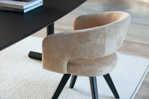 Eetkamerstoel Tokyo - Be Handsome Sand - Draaibaar onderstel - {{ product.type }} - Kas20