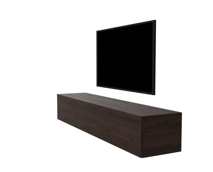 Eiken TV Meubel - Zonder pootjes - Walnut brown 2x - {{ product.type }} - Kas20