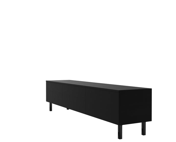 Eiken TV Meubel - pootjes 15cm - Zwart - {{ product.type }} - Kas20