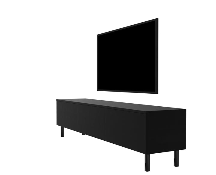 Eiken TV Meubel - pootjes 15cm - Zwart - {{ product.type }} - Kas20