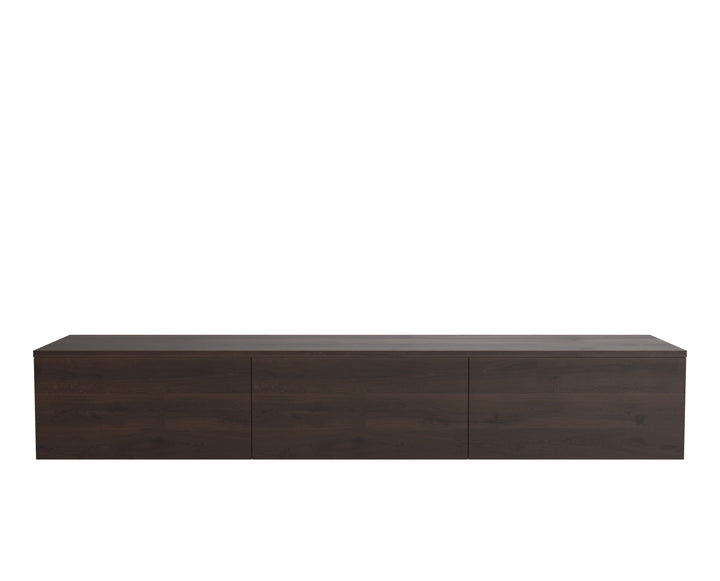 Eiken TV Meubel - Zonder pootjes - Walnut brown 2x - {{ product.type }} - Kas20