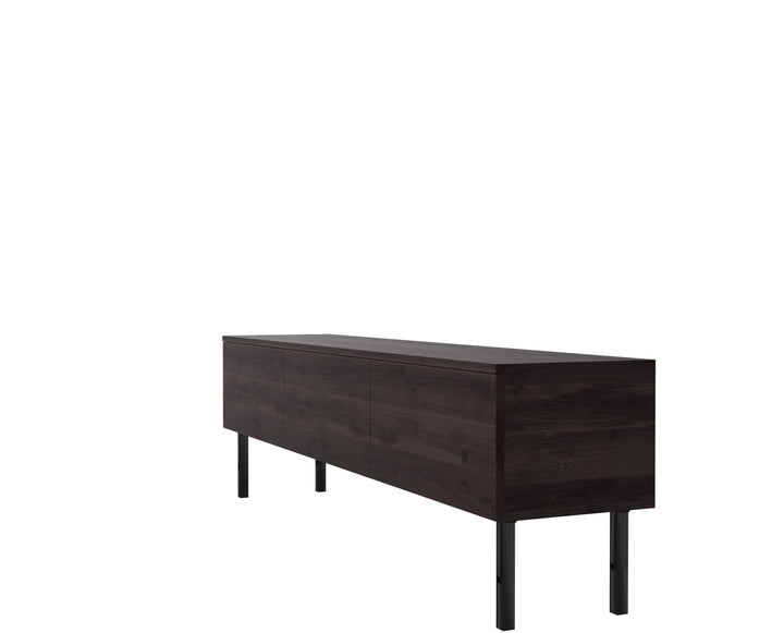 Eiken TV Meubel - pootjes 25cm - Black Light Smoke - {{ product.type }} - Kas20