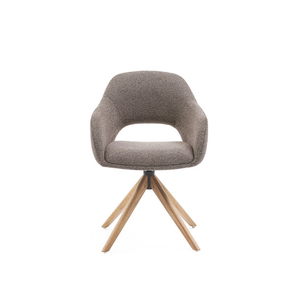 Eetkamerstoel Liam - Sneak Wood - Hout Naturel Draaibaar onderstel - {{ product.type }} - Kas20