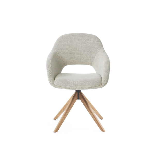 Eetkamerstoel Liam - Sneak Naturel - Hout Naturel Draaibaar onderstel - {{ product.type }} - Kas20
