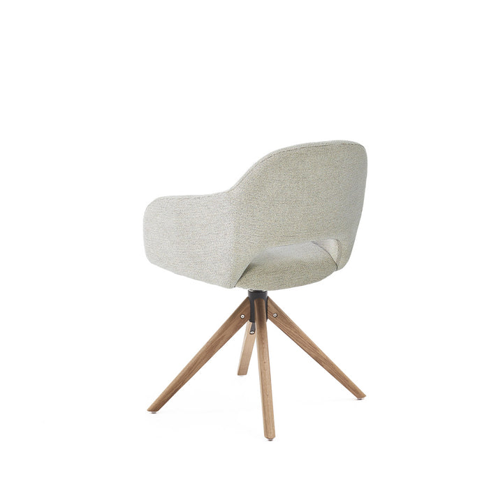 Eetkamerstoel Liam - Sneak Naturel - Hout Naturel Draaibaar onderstel - {{ product.type }} - Kas20