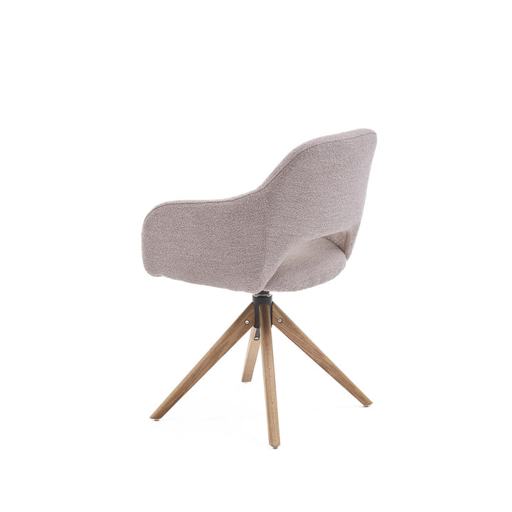 Eetkamerstoel Liam - Alpine Naturel - Hout Naturel Draaibaar onderstel - {{ product.type }} - Kas20