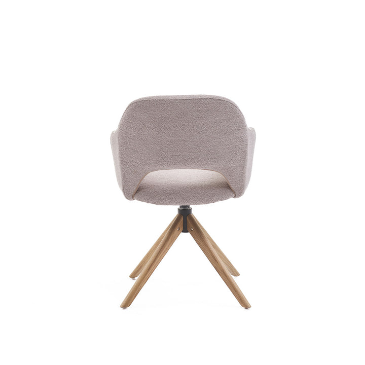 Eetkamerstoel Liam - Alpine Naturel - Hout Naturel Draaibaar onderstel - {{ product.type }} - Kas20