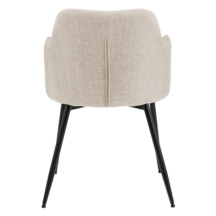 Eetkamerstoel Teuntje - Basel Beige - Vast onderstel - {{ product.type }} - Kas20