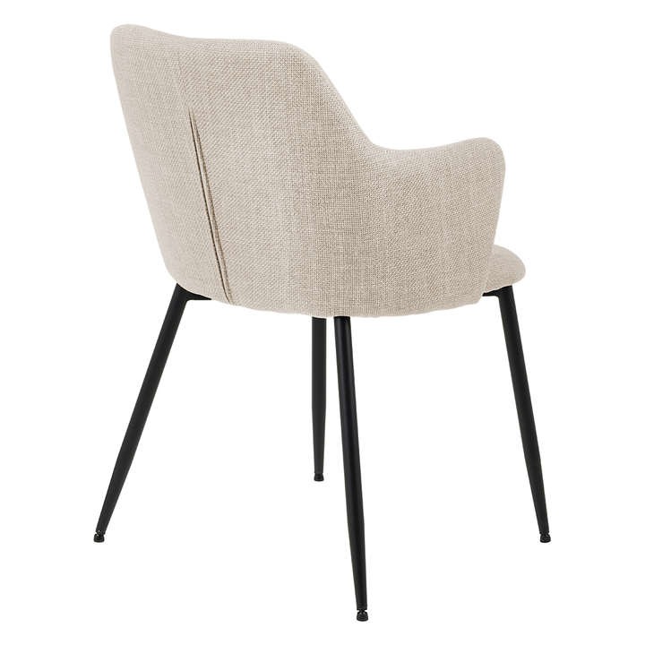 Eetkamerstoel Teuntje - Basel Beige - Vast onderstel - {{ product.type }} - Kas20