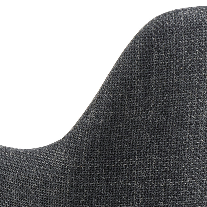 Eetkamerstoel Teuntje - Basel Dark Grey - Vast onderstel - {{ product.type }} - Kas20