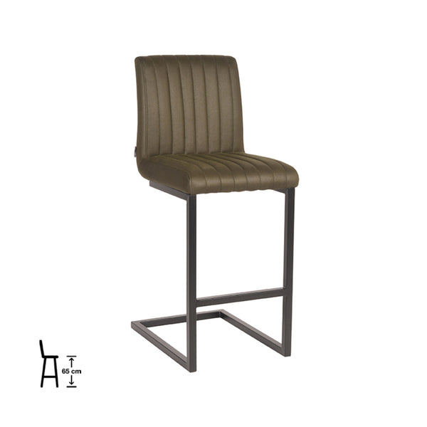 Barkruk Sereno - Army green - Microfiber (set van 2) - {{ product.type }} - Kas20
