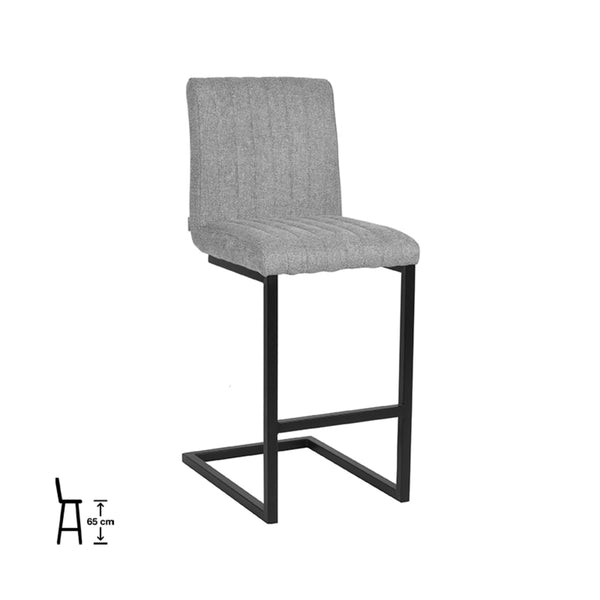 Barkruk Sereno - Zinc - Synthetisch (set van 2) - {{ product.type }} - Kas20