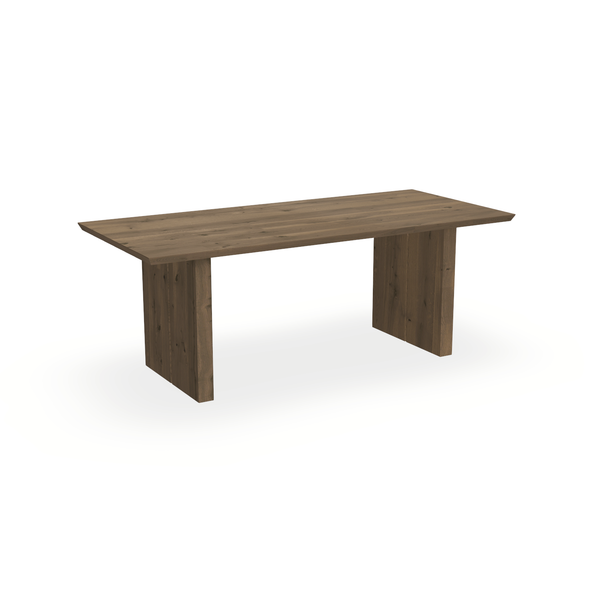 Eettafel Eiken Chocolate - Recht - Blok - {{ product.type }} - Kas20