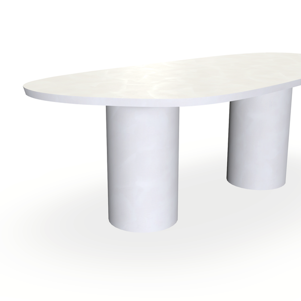 Eettafel Beton Creamy White - Organisch B - Columbus Duo - {{ product.type }} - Kas20