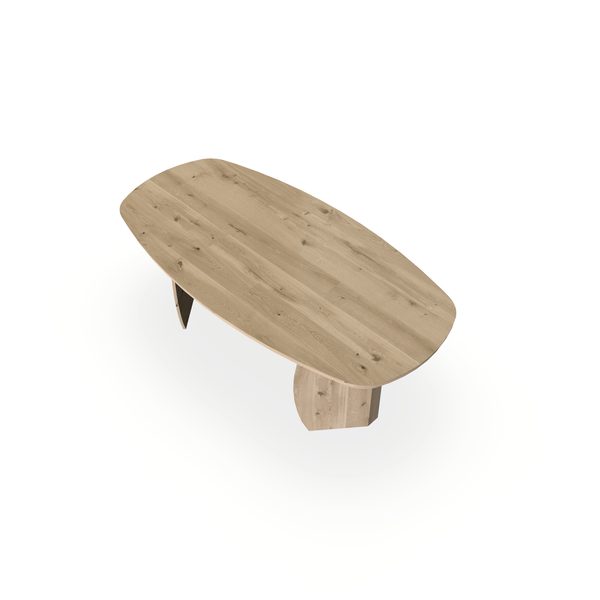 Eettafel Eiken Naturel - Ovaal Deens - Maan Binnen - {{ product.type }} - Kas20