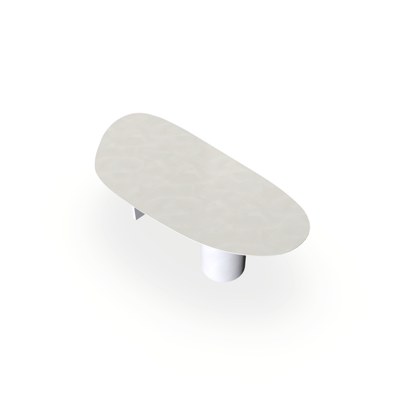 Eettafel Beton Creamy White - Organisch B - Columbus Mix - {{ product.type }} - Kas20